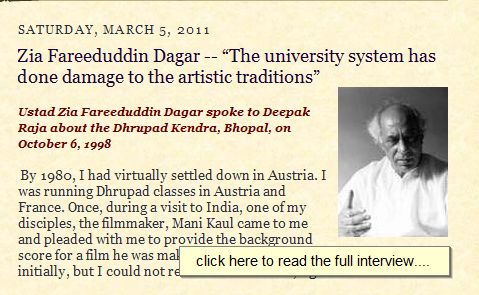 Interview of Ustad Z. F. Dagar by Deepak Raja
